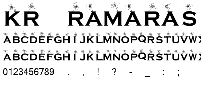 KR Ramara_s Twink font